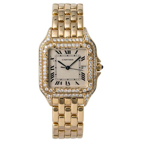 cartier jumbo panthere|cartier panthere diamond bezel.